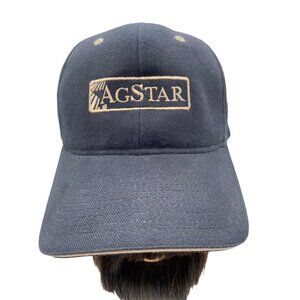 AGSTAR FINANCIAL SERVICES Black Tan Adjustable Baseball Ball Cap Hat One Size